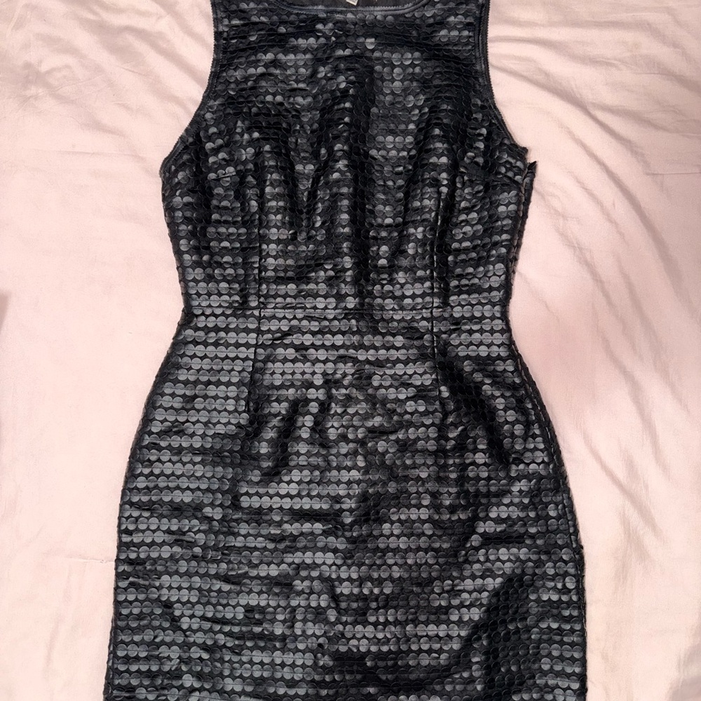 BB Dakota Branson Black Faux Leather Mini Dress